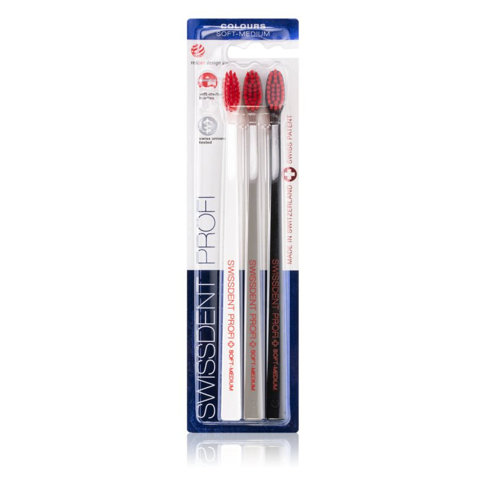Swissdent Profi Colours White/Black/Gray ProfiColours