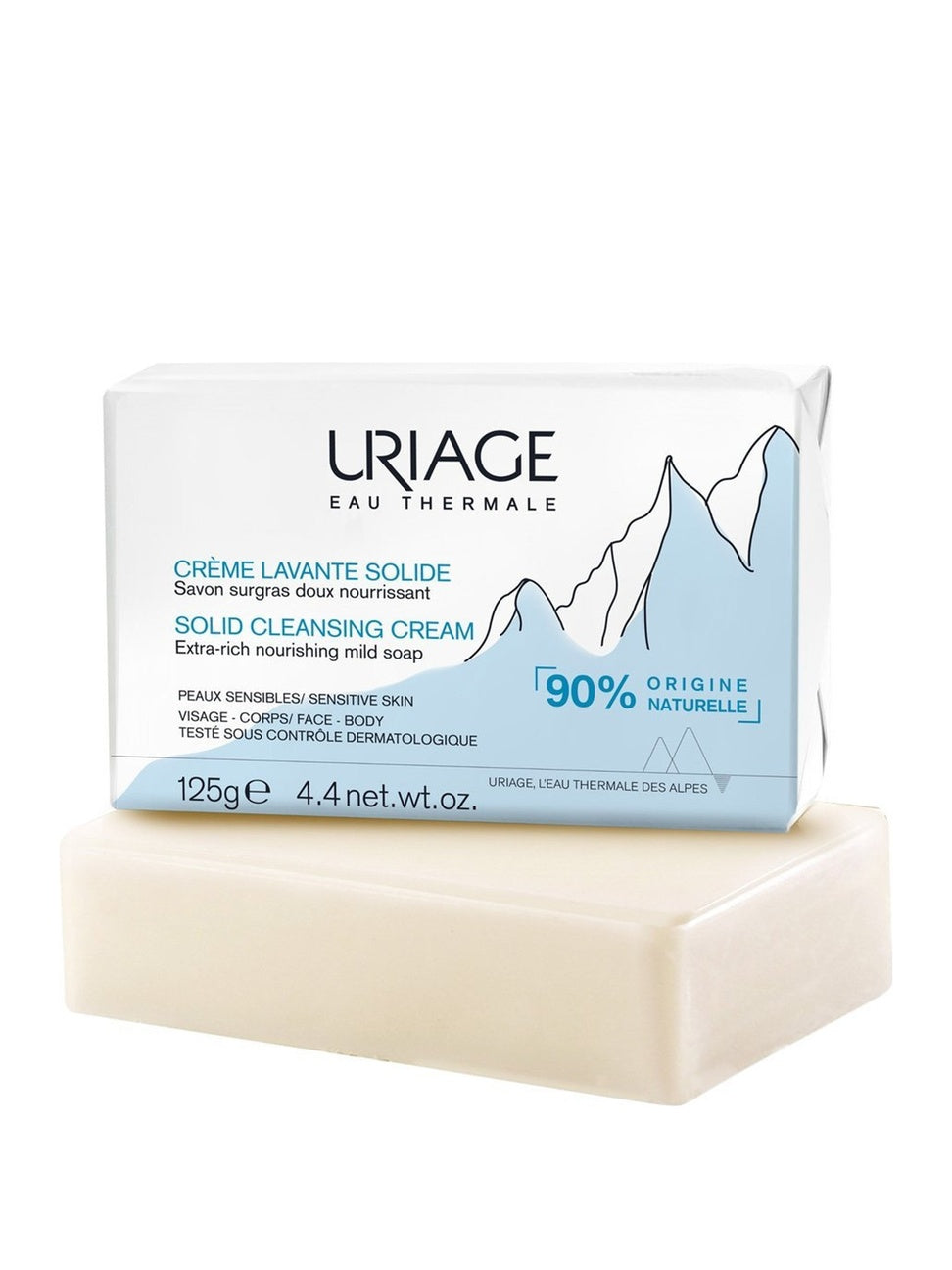 Uriage Creme Lavante Solide 125g bar soap #Size_125g