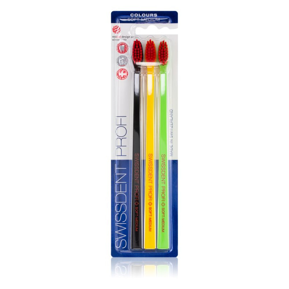 Swissdent Profi Colours Black/Yellow/Green ProfiColours